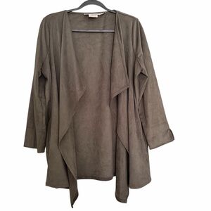 Gretchen Scott Open Front Waterfall Jacket Size Medium